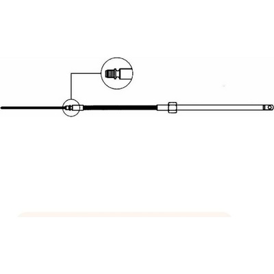 ULTRALEX M58 kábel riadenia k prevodovke T67 7´ / 214 cm kód 568240 568240-01