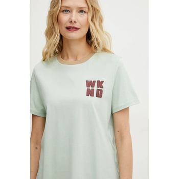 Weekend Max Mara Памучна тениска Weekend Max Mara в зелено 2515971051600 (2515971051600)