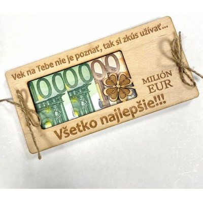 Dekorace z Česka SK Milion korun k narozeninám EUR Varianta: Vlastní podpis - (podpis pište do poznámky) - PLATBA PŘEDEM!