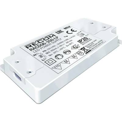RECOM LED driver 6 W 350 mA 2 - 18 V/DC 1 ks