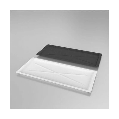 Metpol stříbrná odkapávací miska 55 × 24 cm pro skříňový odkapávač 60 cm