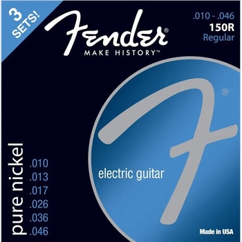 Fender 150R Electric Pure Nickel Ball End 10-46 3 Pack Струни за електрическа китара (073-0150-310)