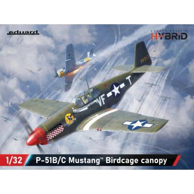 Eduard North American P 51B/C Mustang Birdcage canopy (Hybrid edition) 1:32