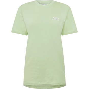 Umbro Дамска тениска Umbro Boyfriend T-Shirt Womens - Seafoam / White