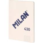 MILAN Тетрадка 1918, А4, малки квадратчета, картонена корица, 48 листа, бежова (57243G48BG)