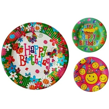 Image 1 of Пъстри парти чинийки 10бр. Ф 22 (2-17836)