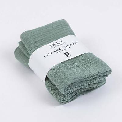 Tulimese Mušelínové pleny mátová souprava