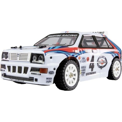 Amewi Hyper Go Lancia Delta HF bílá střídavý Brushless RC model auta elektrický Rally 4WD 4x4 RtR 2,4 GHz 1:14