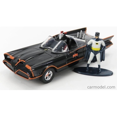 Jada Batman Batmobile 1966 Classic Tv Series With Batman Figure Černá Červená 1:32