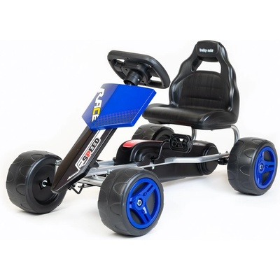 Go-kart Detská šliapacia motokára Baby Mix Speedy modrá