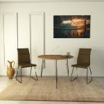 ASIR GROUP Трапезна маса SANDALF 75x90 cм кафява (AS0564)