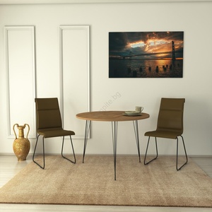 ASIR GROUP Трапезна маса SANDALF 75x90 cм кафява (AS0564)
