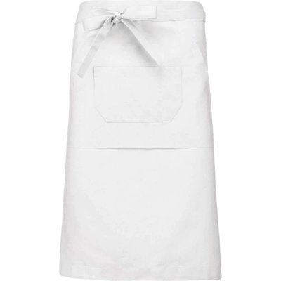 Kariban Dlouhá zástěra KANGAROO bílá