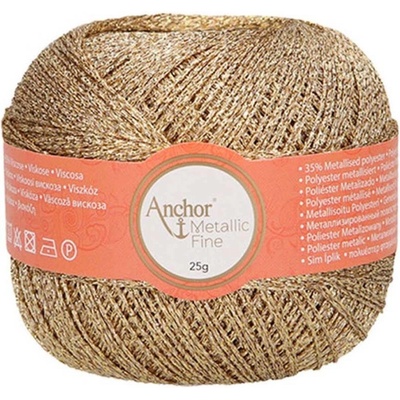 Anchor Artiste Metallic fine 300 Zlatá sváteční