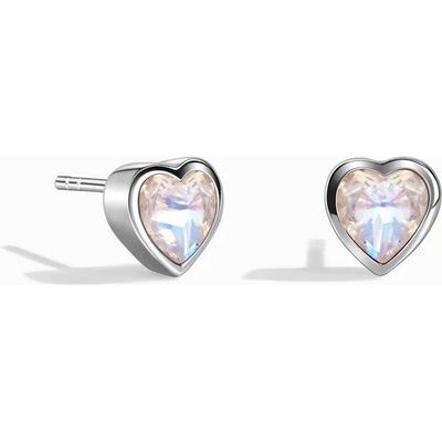 Royal Exklusive Royal Fashion stříbrné rhodiované peckové srdce s drahokamem Moonstonem GU-DR190437E-SILVER-MOONSTONE