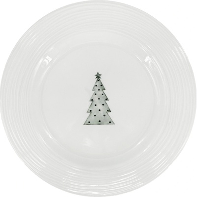 by inspire Porcelánový mělký talíř Croft Advent 27,5cm, zelená