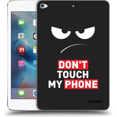 Picasee silikónový čierny obal Apple iPad mini 4 Angry Eyes Transparent