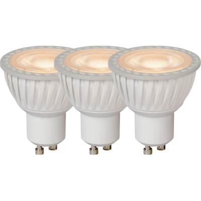 Lucide LED žiarovka 5 cm Dim. GU10 3x5W 3000K biela