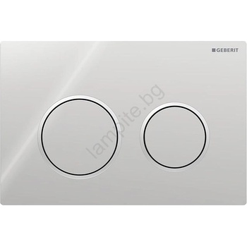 Geberit 115.085. KH. 1-Бутон за смиване Omega20 21, 2x14, 2 cm полирано хром/матов хром (GB0089)