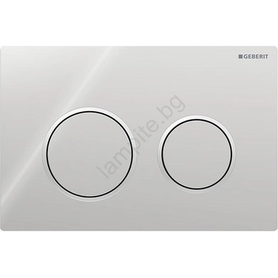 Geberit 115.085. KH. 1-Бутон за смиване Omega20 21, 2x14, 2 cm полирано хром/матов хром (GB0089)