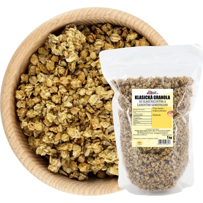 eBrat.sk klasická granola so slnečnicovými a ľanovými semienkami 1 kg
