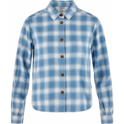 Fjällräven Övik Boxy Flannel Shirt W Eggshell-Dawn Blue