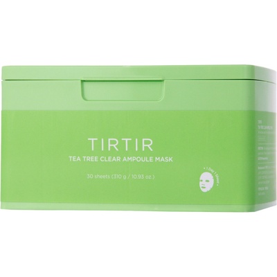 TIRTIR Tea Tree Clear Ampoule Mask Sada upokojujúcich plátienkových masiek na tvár 30 ks 310 g