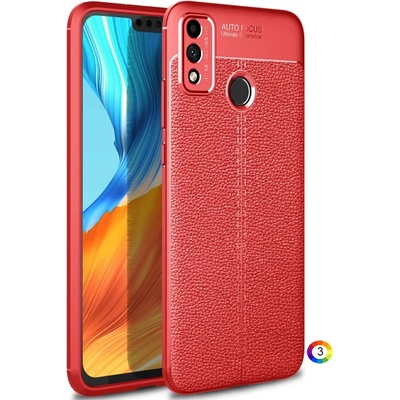 Huawei Honor 9X Lite Удароустойчив Litchi Skin Калъф и Протектор