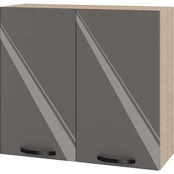 Image 1 of ИРИМ Горен кухненски шкаф Сити МФ-Антрацит гланц-05-4 80 см