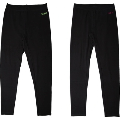 Wolf Dámské zateplené legíny T2321 černé teplé legíny pro větší holky a maminky