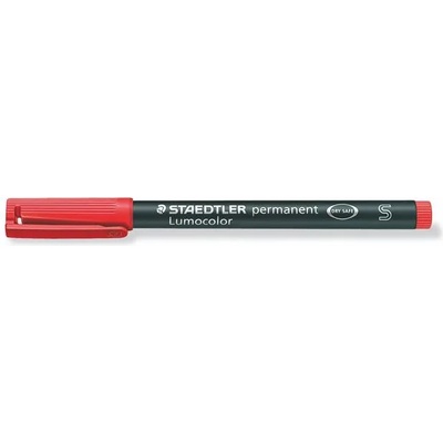 STAEDTLER Алкохолен маркер OHP, 0, 4 mm, STAEDTLER "Lumocolor 313 S", червен 313-2 (313-2)