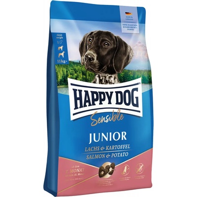 Happy Dog Supreme Sensible 2x10кг Sensible Junior Happy Dog Supreme суха храна за кучета, със сьомга с картофи