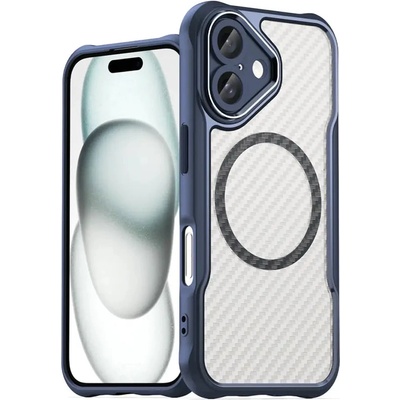 HQWear Кейс Leading Series, с MagSafe за iPhone 16, син (Leading series MagSafe Iphone 16 blue)