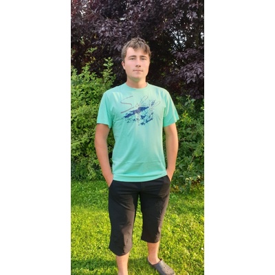 Scharf pánské tričko s krátkým rukávem střední logo mint