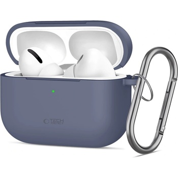 Tech-Protect Силиконов калъф за слушалки Apple AirPods Pro 3 от Tech-Protect Silicone Hook - Baby Blue (5906302333134)