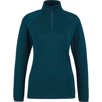 Heber Peak Дамски вълнен пуловер Heber Peak Women's MerinoBlend SaplingHe. II Half Zip Jumper - Steel Navy - размер XS (105-6172-0311)