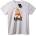 NOONEBRAND Тениска Кралско Мече - M, White