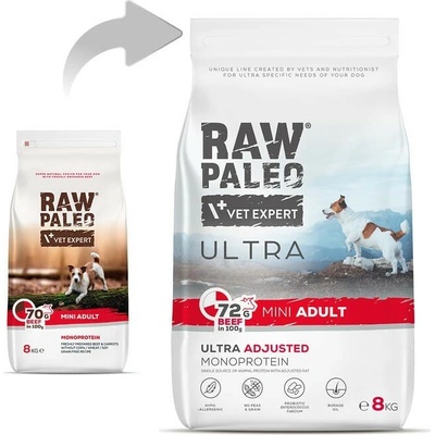 Raw Paleo Ultra Beef Mini Adult 8 kg