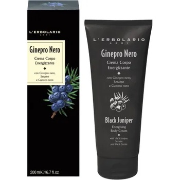 L'Erbolario Black Juniper Energizing Body Cream - Енергизиращ крем за тяло за мъже 200мл