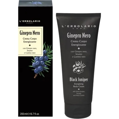 L'Erbolario Black Juniper Energizing Body Cream - Енергизиращ крем за тяло за мъже 200мл