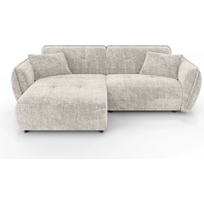 ROPEZ Бежов шенилов ъглов диван (ляв ъгъл) Nelia - Ropez (Nelia Narożnik L - Lewa OT Cremona 2)