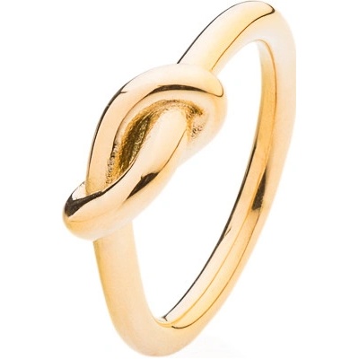 Franco Bene Pozlacený prsten s velkým uzlem 495