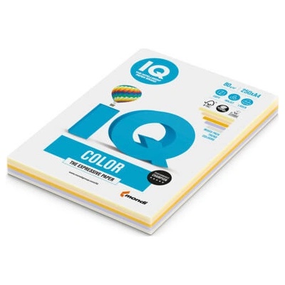 Barevné papíry IQ Color RB A4 80 g mix barev ZG34,GO22,GR21,AG10,LA12 balení 250 lst.