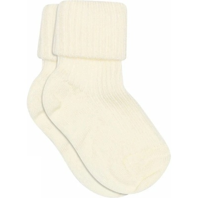 mpDenmark SLABÉ MERINO PONOŽKY MP DENMARK WOOL RIB BABY SOCKS SNOW WHITE