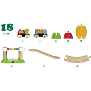 BRIO Моето първо дървено влакче с релси (33727)