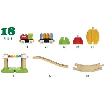 Image 1 of BRIO Моето първо дървено влакче с релси (33727)