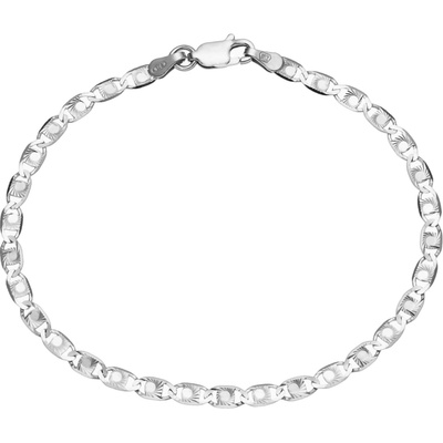 Bealio 10449 stříbrný náramek VALENTÝNKA spiral 18 cm 03-10449-0458