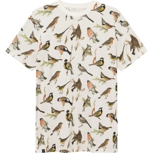 DEDICATED Мъжка тениска DEDICATED T-Shirt Stockholm Autumn Birds T-shirt - Off / White - размер XXL (216-6671-0116)