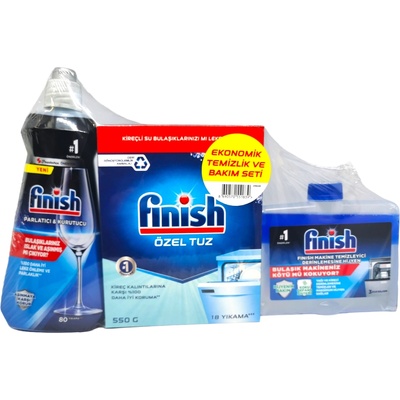 комплект за съдомиялна машина , Изплакваща течност 400мл, Сол 550гр, Измиващ препарат 250мл