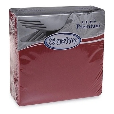 Gastro ubrousky Premium 50ks bordó 40x40cm